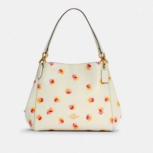 Coach Hallie Shoulder Bag With Pop Floral Print